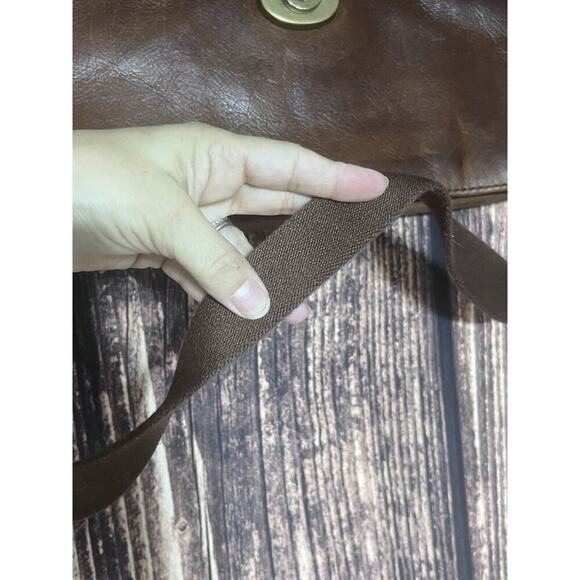 Real Leather Fossil Estate Portfolio Brief (Cognac) Briefcase/Attac - Picture 2 of 15